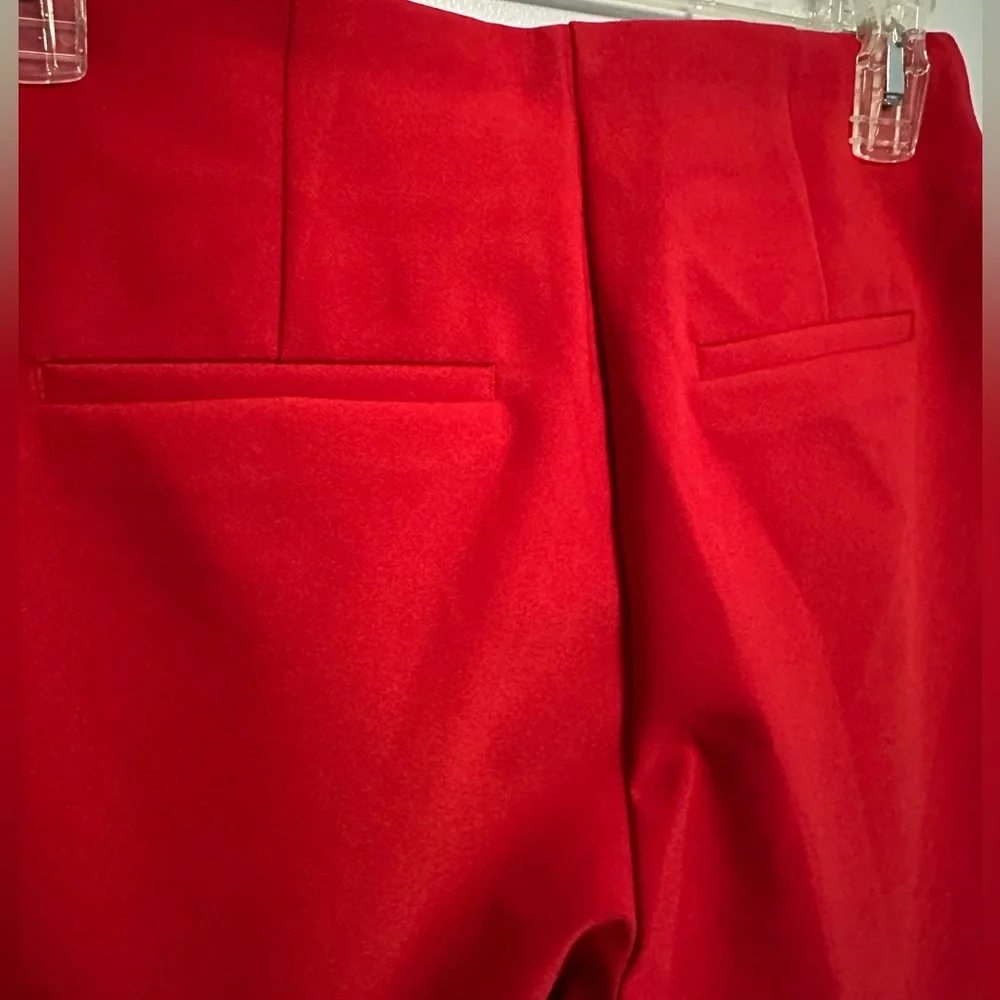 NWOT MAISON D’ AMELIE PARIS WOMAN VIBRANT RED DRESS PANTS SIZE 2 - Picture 4 of 6
